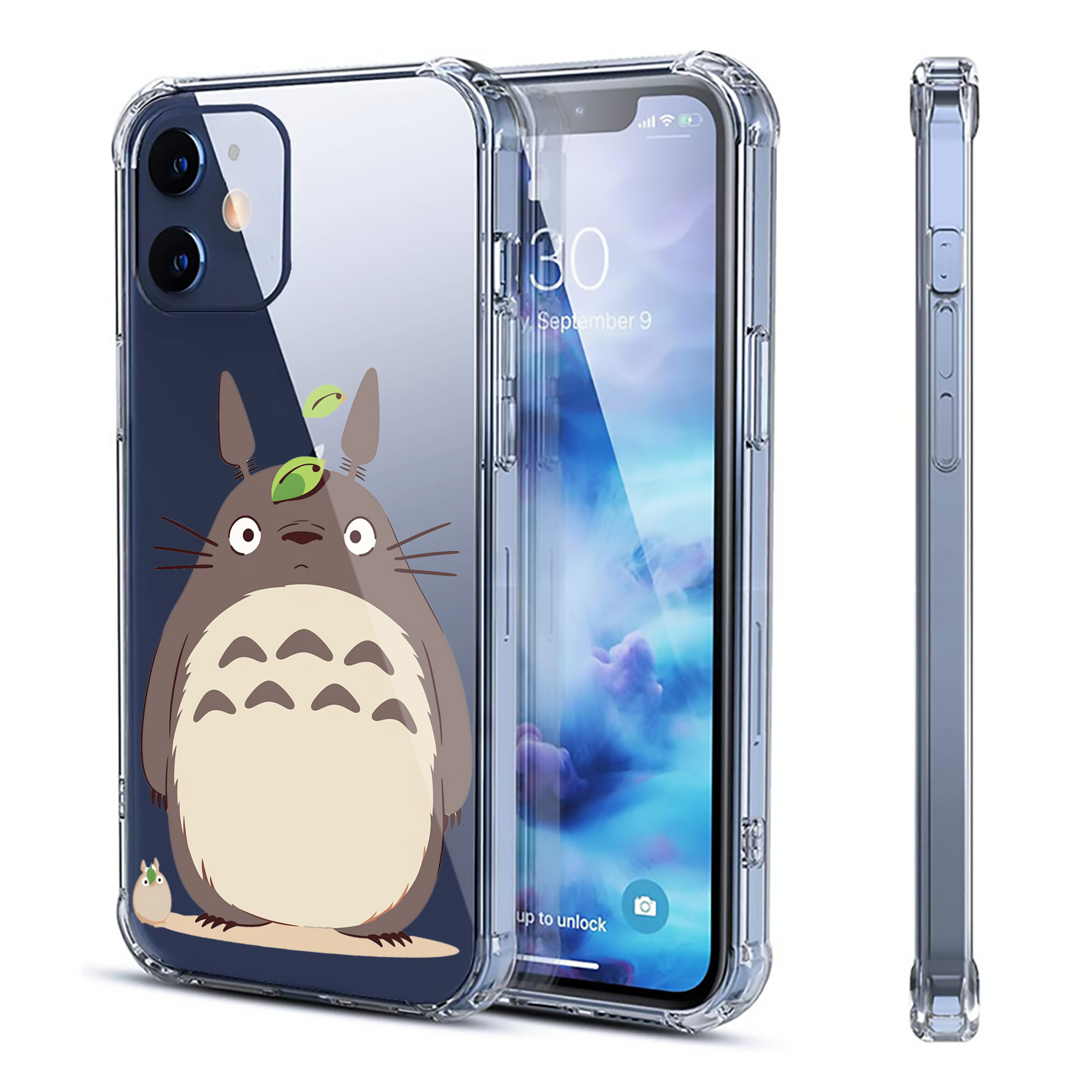 （画像用） となりのトトロ 草壁メイ 草壁サツキ My Neighbor Totoro Satsuki Kusakabe Mei Kusakabe 【iPhone 12シリーズ対応】透明スマホケース（クリアソフトケース）